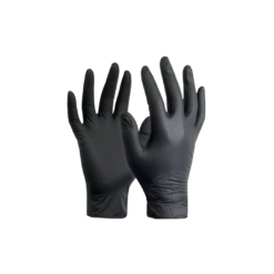 GUANTES DE NITRILO NEGROS CAJA 100unid