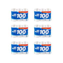 PAPEL HIGIÉNICO MILI 12 ROLLOS x 100mt - Funda